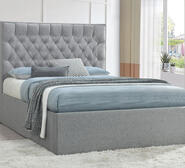 Doyle Queen Gas Lift Bed Pebble