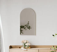 Elora 80Cm Arched Wall Mirror White