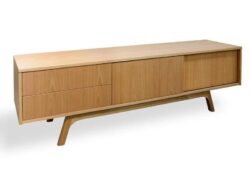 Ex Display - Ella Scandinavian 180cm TV Entertainment Unit - Lowline - Natural by Interior Secrets - AfterPay Available