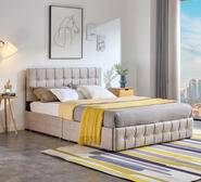 Frida Queen Bed Neutral
