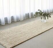 Jace 400 X 80Cm Runner Rug White