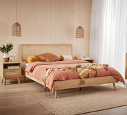 Java Queen Bed Brown