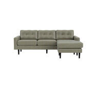 Jazz 3 Seater Chaise Brown
