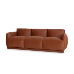 Josephine 3 Seater Sofa - Rustic Burnt Orange by Interior Secrets - AfterPay Available
