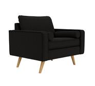 Lisbon Armchair Black 1 Seater