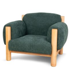 Luca Natural Armchair - Bush Green by Interior Secrets - AfterPay Available