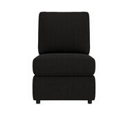 Malta 1 Seater No Arm Modular Black