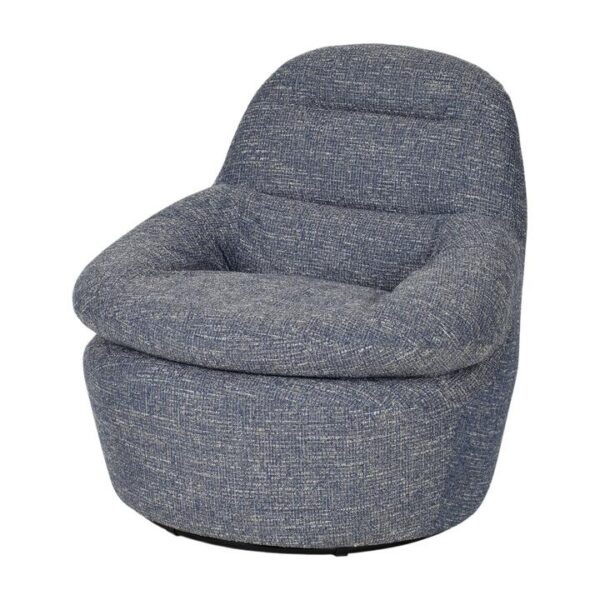 Nalini Swivel Lounge Chair - Prussian Blue by Interior Secrets - AfterPay Available