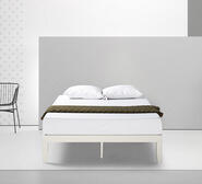 St Louis Queen Bed Base White