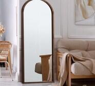 Visby Arched Full Length Mirror Brown