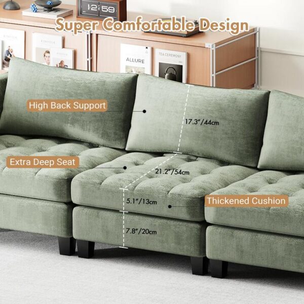 Advwin Modern 3 Seaters Sofa