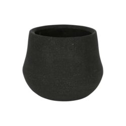 Ana Polystone Planter Pot, Extra Small, Black