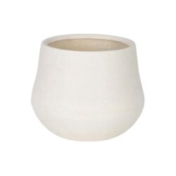 Ana Polystone Planter Pot, Extra Small, Chalk