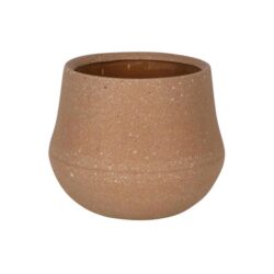 Ana Polystone Planter Pot, Extra Small, Clay