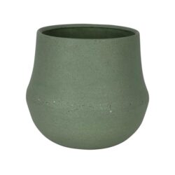 Ana Polystone Planter Pot, Small, Olive