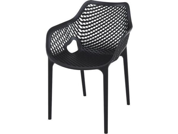 Aro Indoor / Outdoor Dining Armchair - Black by Interior Secrets - AfterPay Available