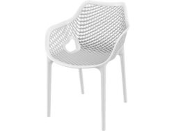 Aro Indoor / Outdoor Dining Armchair - White by Interior Secrets - AfterPay Available