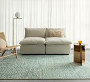Asni Tribal Washable Rug Blue Extra Large