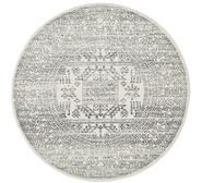 Auberon Round Rug Grey Medium