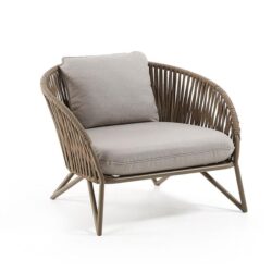 Branzie Fabric Outdoor Armchair - Brown by Interior Secrets - AfterPay Available