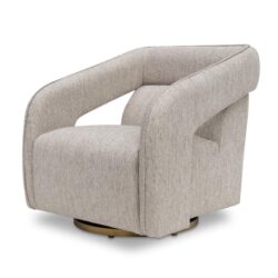 Cadence Swivel Armchair - Light Grey by Interior Secrets - AfterPay Available