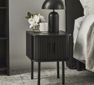 Carolla Bedside Table Black