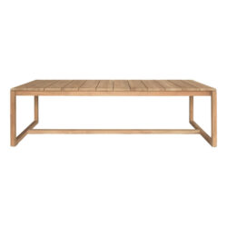 Castano Teak Timber Outdoor Extension Dining Table, 240-300cm