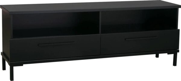 Chad 2 Drawer Entertainment Unit - Black