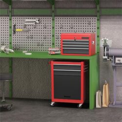 Costway6-Drawer Rolling Lockable Tool Chest for Garage & Factory & Workshop -Multicolour