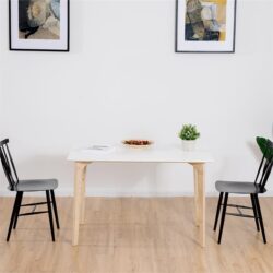 CostwaySet of 2 Steel Dining Chairs with Curved Backrest for Restaurant/Cafe