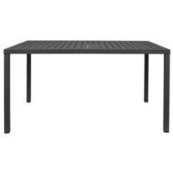 Cube Italian Made Commercial Grade Indoor / Outdoor Dining Table, 140cm, Anthracite