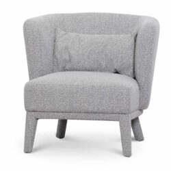 Daley Armchair - Ash Grey Boucle by Interior Secrets - AfterPay Available
