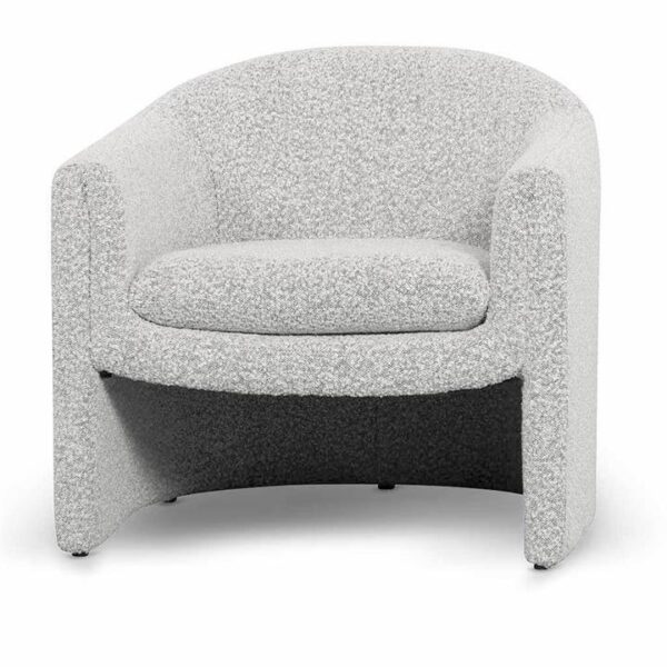 Daren Armchair - Charcoal White Boucle by Interior Secrets - AfterPay Available