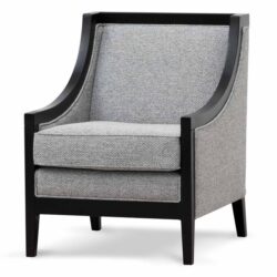 Daron Fabric Armchair - Sterling Charcoal - Last One by Interior Secrets - AfterPay Available