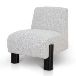 Deandre Armchair - Charcoal White Boucle by Interior Secrets - AfterPay Available