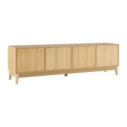 Design Square Raul Lowline Entertainment Unit TV Stand 180cm 4-Doors Oak