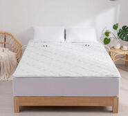 Dreamaker Bamboo Quilted Electric Throw Blanket White King