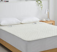 Dreamaker Pinsonic Fleece Single Electric Throw Blanket White