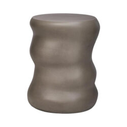 Dune Concrete Indoor / Outdoor Accent Stool / Side Table, Grey