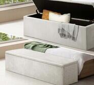 Edie Storage Ottoman Neutral