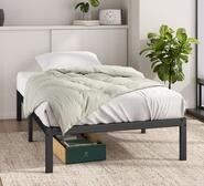 Elva King Single Bed Base Black