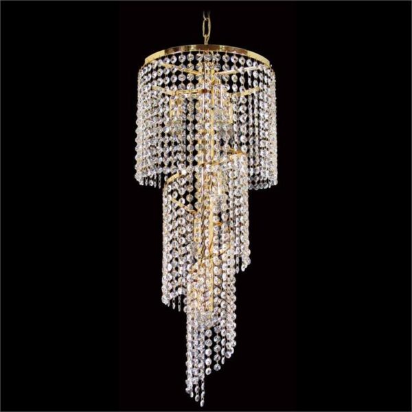 Eos Asfour Crystal Pendant Light / Chandelier, 31cm, Gold