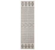 Erin Geometric Runner Rug Grey Large