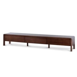 Ex Display - Amparo 2.2m TV Entertainment Unit - Walnut by Interior Secrets - AfterPay Available