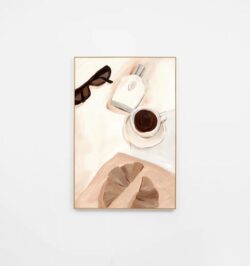 Ex Display - Weekend in Paris Blush 2 Framed Canvas Wall Art Print by Interior Secrets - AfterPay Available