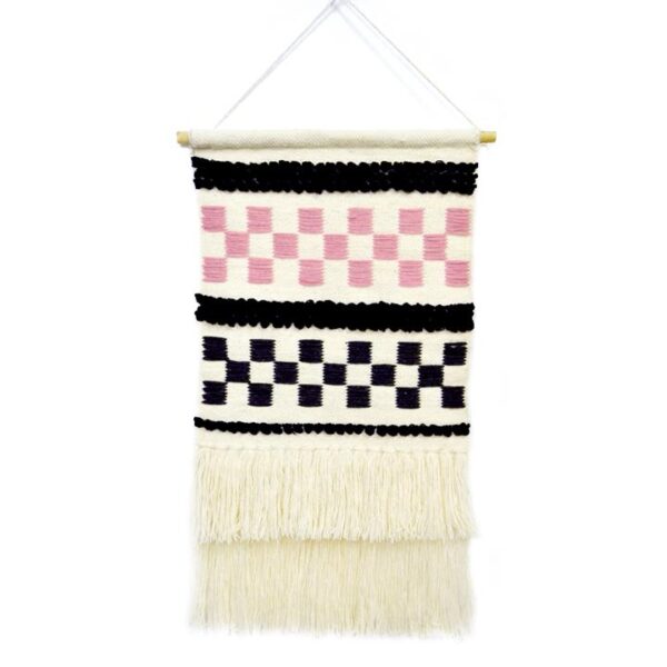 Finlay Handwoven Wool Macrame Wall Hanging, 90cm