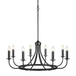 Forbes Iron Chandelier, 8 Light