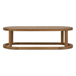 Grayton Teak Timber Indoor / Outdoor Oval Coffee Table, 130cm