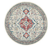 Hallie Round Rug White Medium