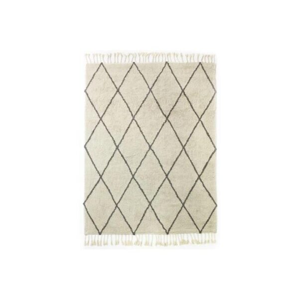 Hand Woven Tufted Cotton Rug - 160cm x 230cm
